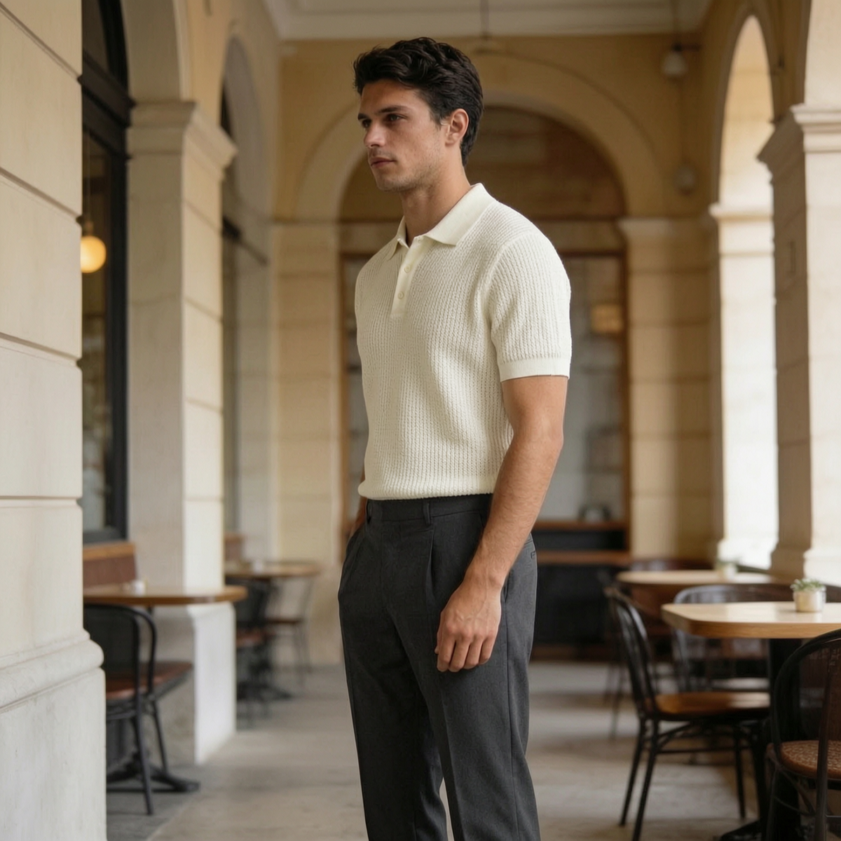 Asperalife - Arthur Relaxed Knit Polo