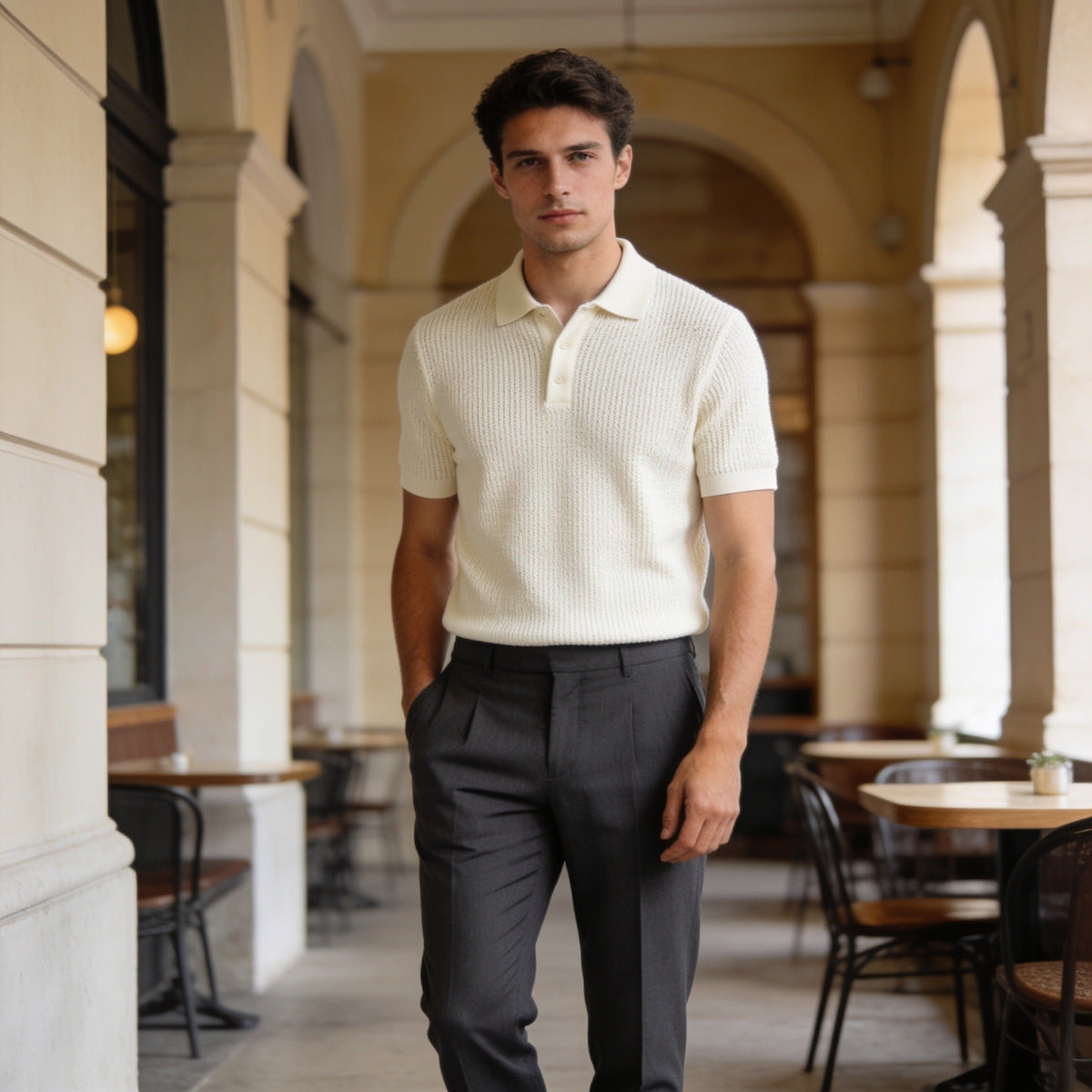 Asperalife - Arthur Relaxed Knit Polo