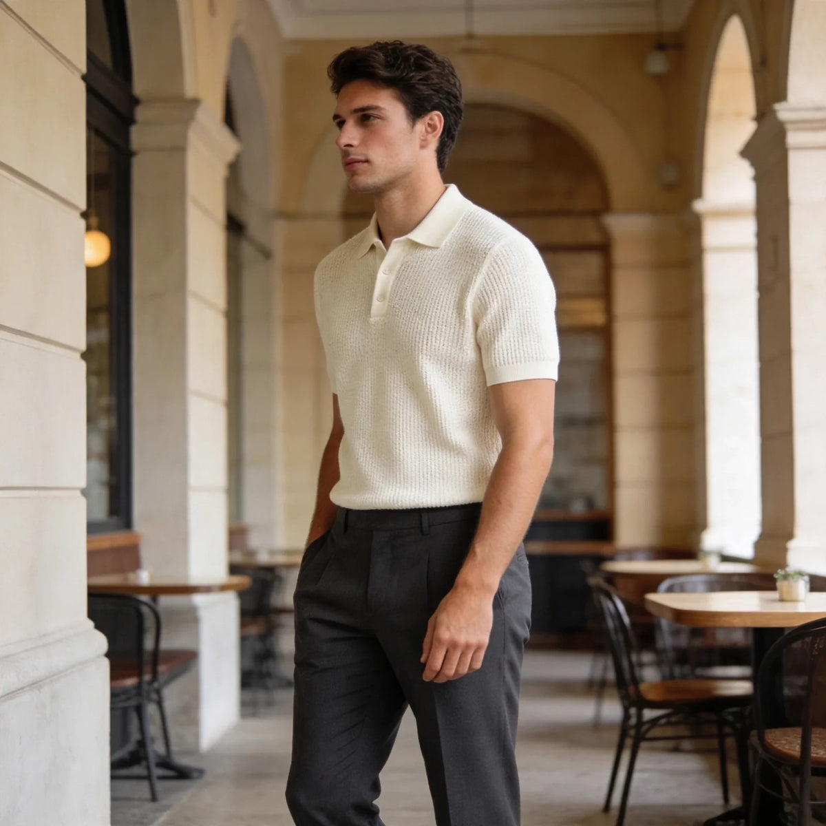 Asperalife - Arthur Relaxed Knit Polo