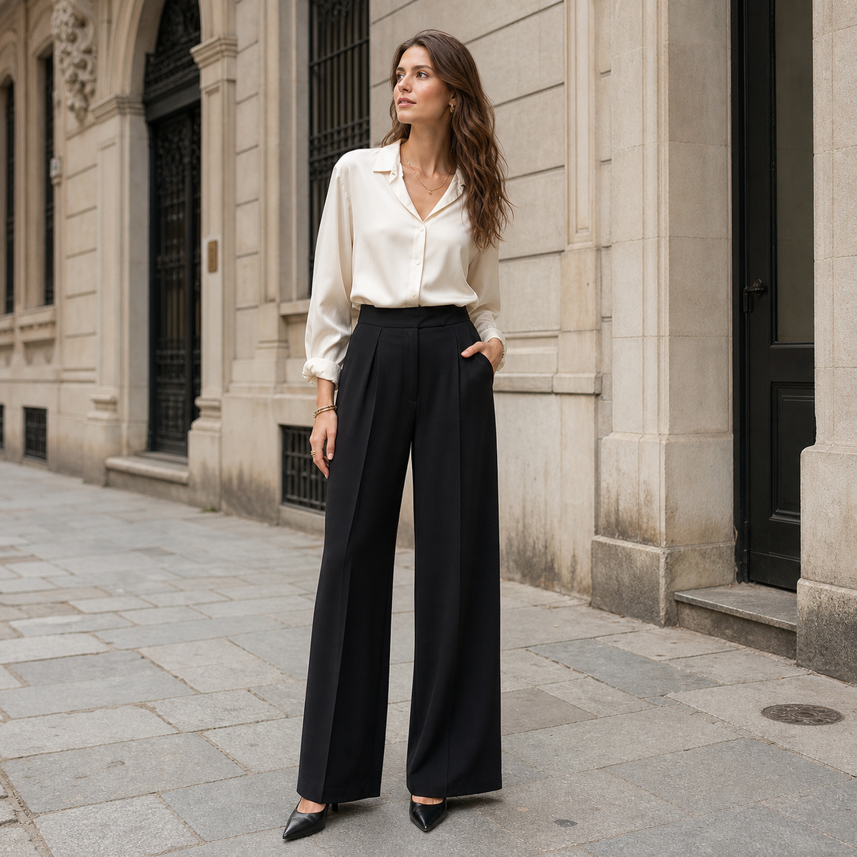 Asperalife - Lena Wide-Leg Trousers