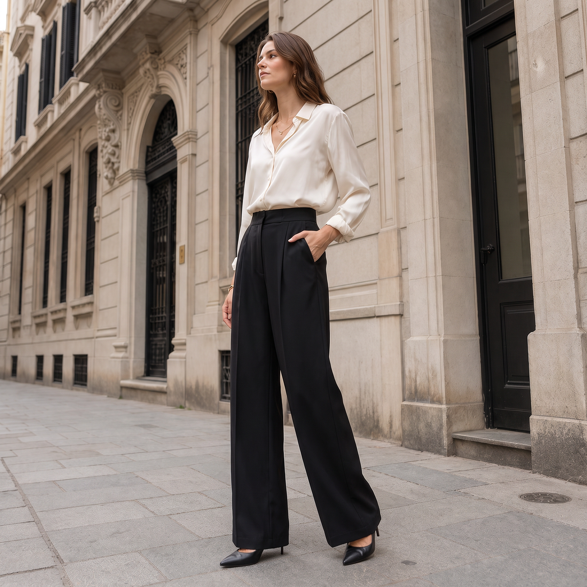 Asperalife - Lena Wide-Leg Trousers