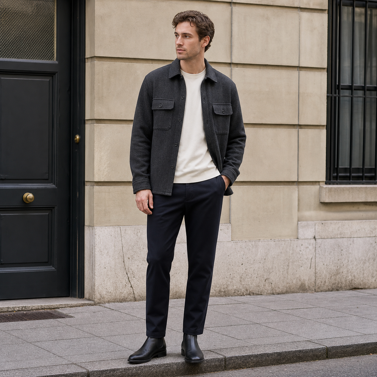 Asperalife - Oliver Textured Overshirt