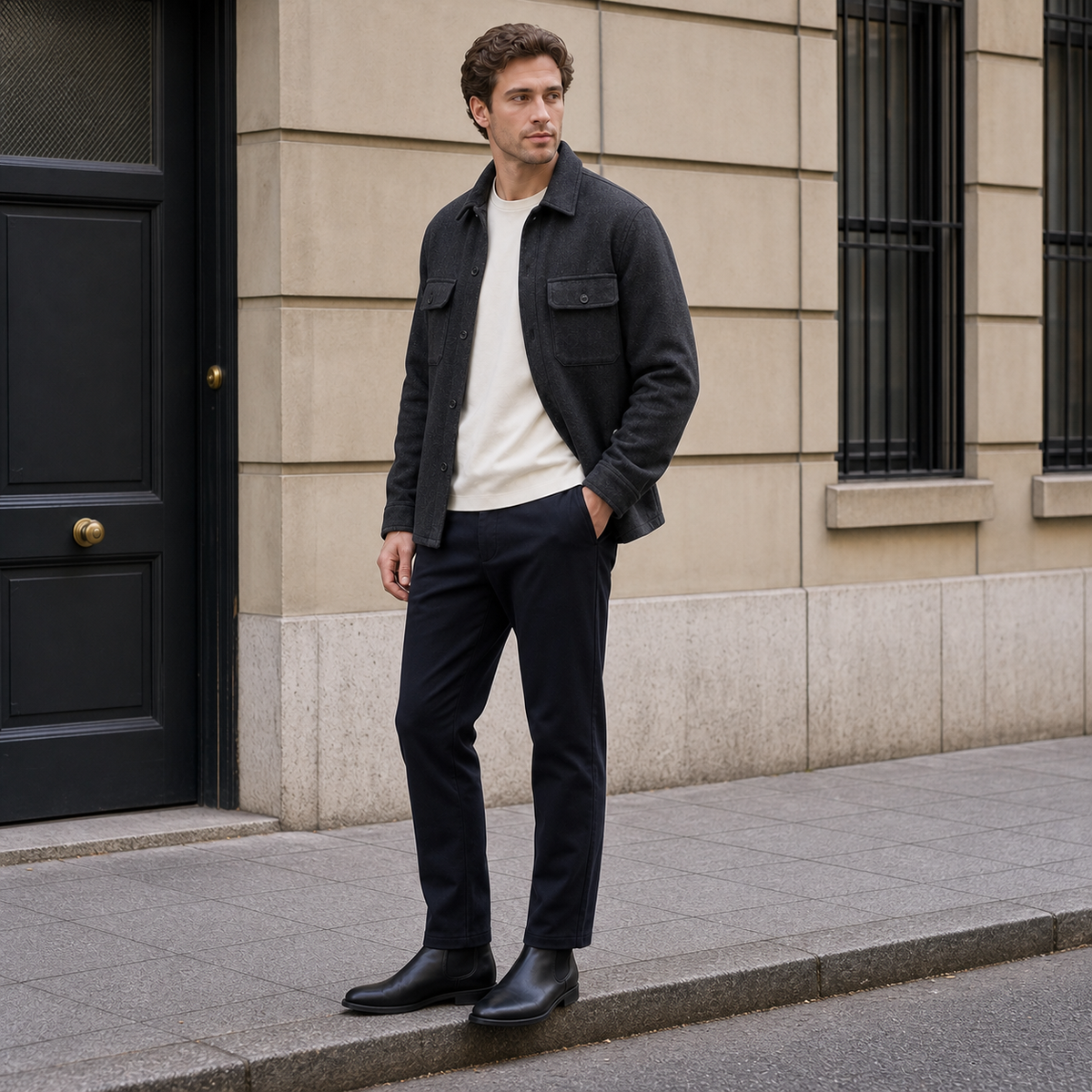 Asperalife - Oliver Textured Overshirt